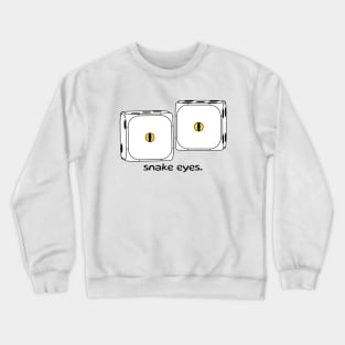 Dice Snake Eyes Board Game Tabletop Gambling Crewneck Sweatshirt